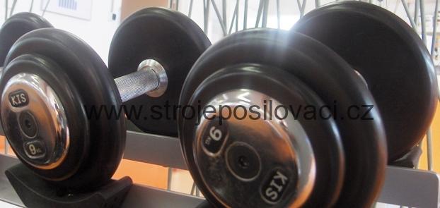 Činky jednoruční pogumované 7kg