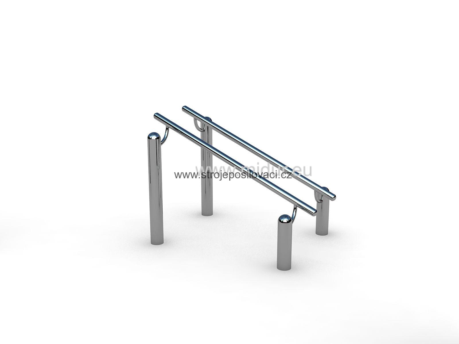 Tricepsové kliky na bradlech Steel 11