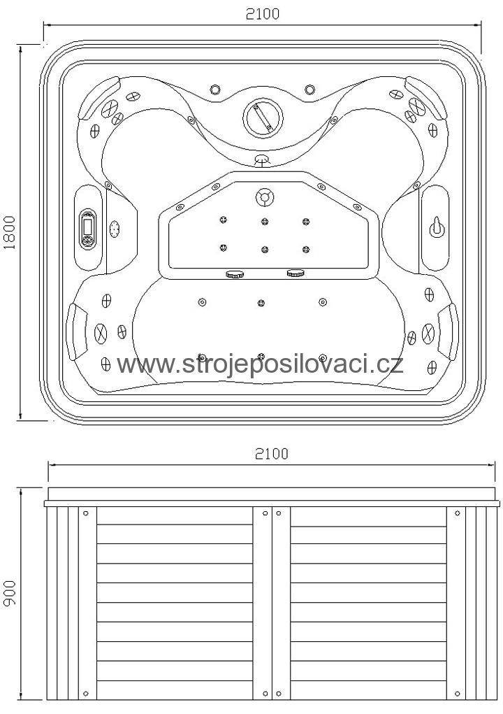 Hydromasážní bazén,vířivka pro 4 osoby