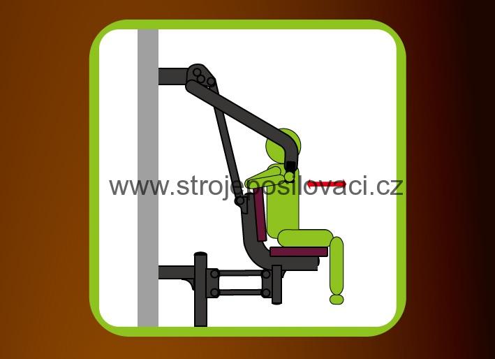 Tlaky na ramená v sedě 611 A