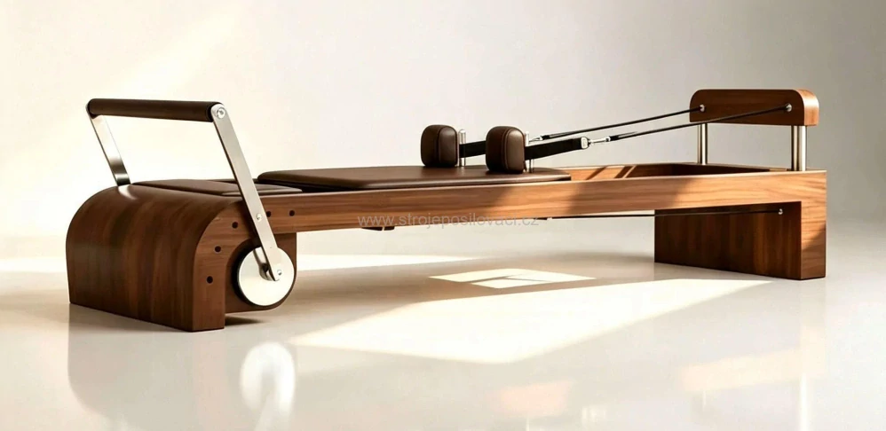 PILATES WALNUT WOOD REFORMER 02