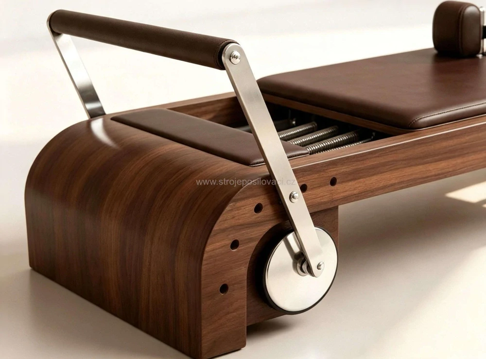 PILATES WALNUT WOOD REFORMER 02
