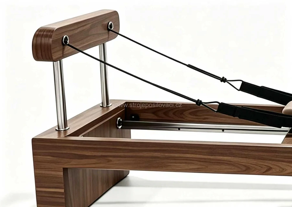 PILATES WALNUT WOOD REFORMER 02