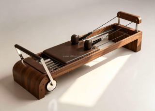 PILATES WALNUT WOOD REFORMER 02